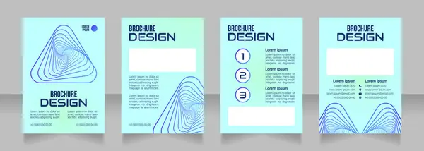 Online Retail Business Blank Brochure Design Template Set Copy Space — Stock vektor