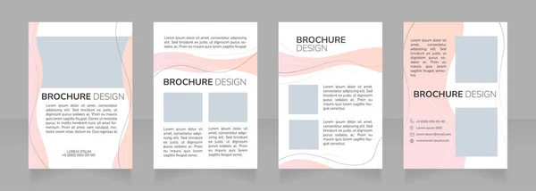 Midwifery Training Program Blank Brochure Design Template Set Copy Space — Stock vektor