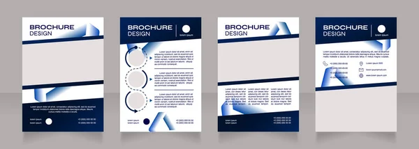 Marketing Personalisatie Blanco Brochure Ontwerp Sjabloon Set Met Kopieerruimte Voor — Stockvector