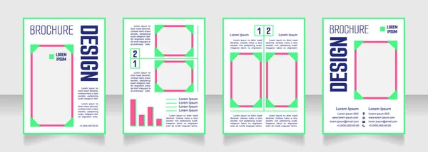 Företagsrapport Tom Broschyr Design Mall Set Med Kopieringsutrymme För Text — Stock vektor