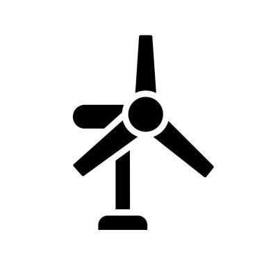 Çevre dostu elektrik siyah kabartma simgesi. Alternatif güç kaynakları. Çevre bakımı. Endüstriyel çözüm. Beyaz uzayda siluet sembolü. Piktogram sağlammış. Vektör izole illüstrasyonu