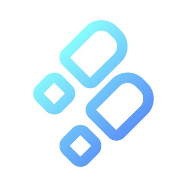 Ayakkabı parlatıcısı pikseli mükemmel gradyan doğrusal ui simgesi. Temiz ayakkabılar. Ayakkabı izi. Satır rengi kullanıcı arayüzü sembolü. Modern tarz pictogram. Vektör izole edilmiş taslak çizimi