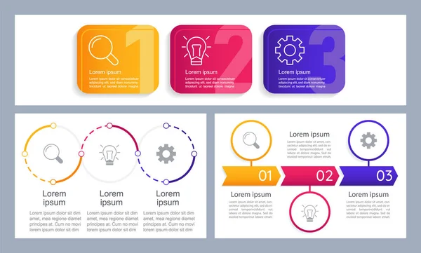 Research Infographic Chart Design Template Set Editable Infochart Icons Instructional — Wektor stockowy