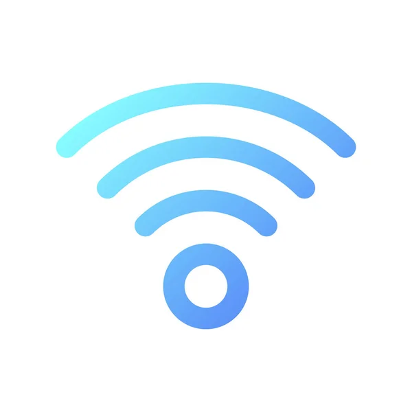 Wireless Internet Pixel Ícone Linear Gradiente Perfeito Acesso Internet Serviço —  Vetores de Stock