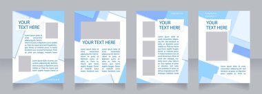 Yeni ilaç ürünü boş broşür tasarımı reklamları yapıyor. Metin için boş kopya alanı olan dikey poster şablonu. Önceden hazırlanmış şirket raporları koleksiyonu. Düzenlenebilir el ilanı sayfaları