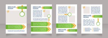 Aday boş broşür tasarımı gerektiriyordu. Metin için boş kopya alanı olan dikey poster şablonu. Önceden hazırlanmış şirket raporları koleksiyonu. Düzenlenebilir broşür 4 sayfa