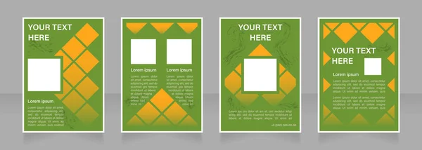 Gartenpflege Service Leere Broschüre Layout Design Gartenarbeit Vertikale Plakatvorlage Mit — Stockvektor