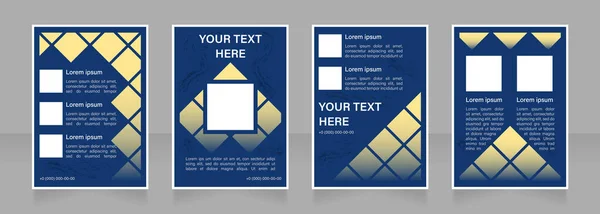 Enhancing Business Development Blank Brochure Layout Design Vertical Poster Template — Stock Vector