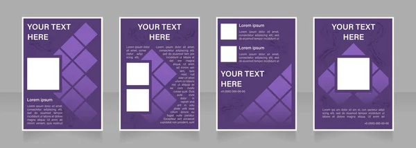 Mobile App Präsentation Leere Broschüre Layout Design Wirtschaftsanzeige Vertikale Plakatvorlage — Stockvektor
