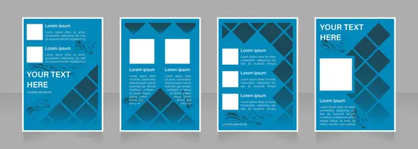 Technologie Basierte Innovation Blanko Broschüre Layout Design Technischer Fortschritt Vertikale — Stockvektor