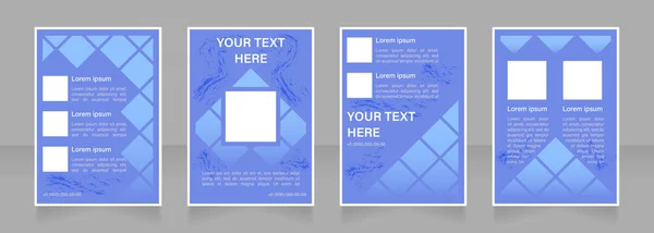 Branding Process Blank Brochure Layout Design Raise Awareness Vertical Poster — Stock Vector