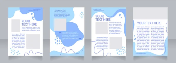 Delivery Service Advertisement Blank Brochure Layout Design Vertical Poster Template — Stock Vector