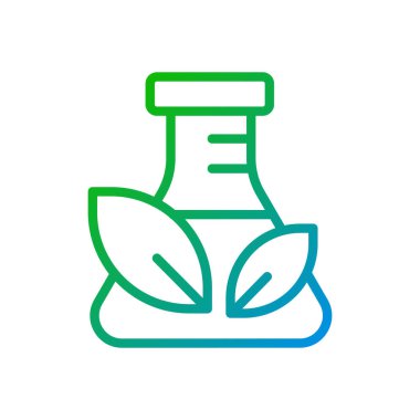 Kimyasal serbest madde pikseli mükemmel gradyan vektör ikonu. Güvenli ürünler. Çevre dostu imalat. İnce çizgi renk sembolü. Modern tarz pictogram. Vektör izole çizimi