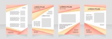 Kırmızı modern boş broşür tasarımı. Öğrenci projesi. Metin için boş kopya alanı olan dikey poster şablonu. Önceden hazırlanmış şirket raporları koleksiyonu. Düzenlenebilir el ilanı sayfaları