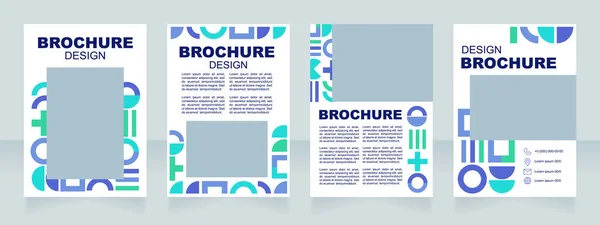 Séminaire Art Contemporain Design Présentation Brochure Vierge Modèle Affiche Vertical — Image vectorielle