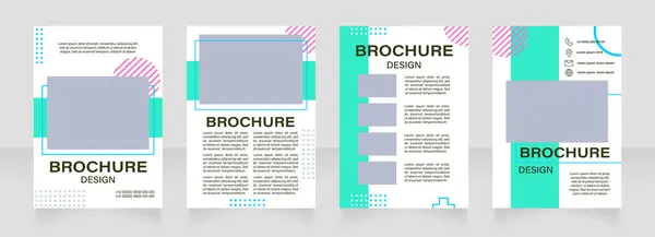 Design Course Blank Brochure Layout Design Интерфейс Здания Вертикальный Шаблон — стоковый вектор