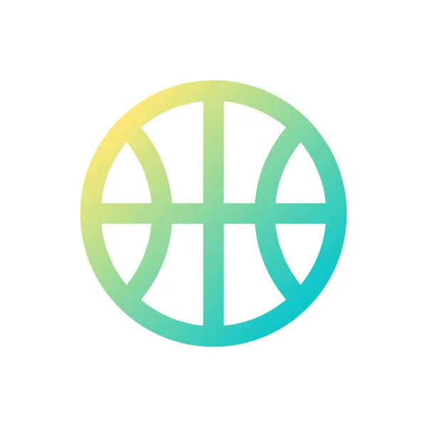Basketbol Maçı Pikseli Mükemmel Gradyan Simgesi Takım Oyunu Yarışması Spor — Stok Vektör