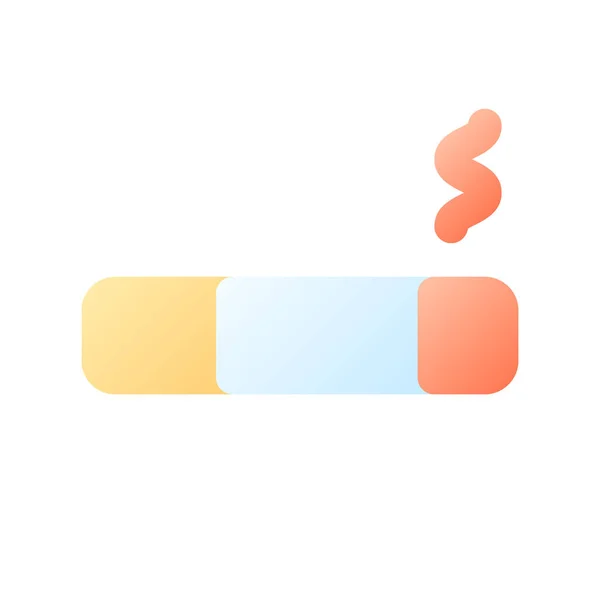 Kouření Salonek Pixel Perfektní Plochý Gradient Barva Ikona Pravidlo Pro — Stockový vektor