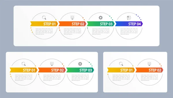 Performance Maßnahmen Infografik Diagramm Design Vorlage Gesetzt Editierbares Infochart Mit — Stockvektor