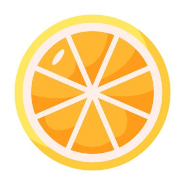 Juicy orange brochure element design. Healthy nutrition. Vector illustration with empty copy space for text. Editable shape for poster decoration. Creative and customizable component