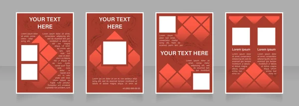 Conception Mise Page Brochure Vierge Publicitaire Créative Une Entreprise Prospère — Image vectorielle