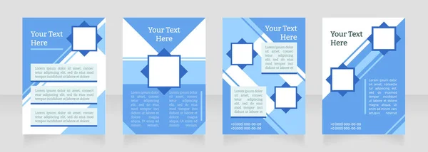 Entreprise Rebranding Conception Mise Page Brochure Vierge Recherche Client Modèle — Image vectorielle