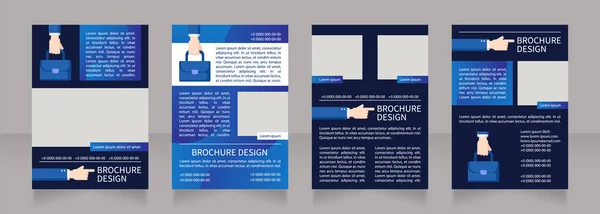 Recruitment Tool Investing Blank Brochure Layout Design Vertical Poster Template — Stock Vector
