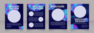 VIP müşteri servisi boş broşür tasarımı. Lüks bir yaşam tarzı. Metin için kopyalama alanı ile şablon ayarlandı. Önceden hazırlanmış şirket raporları koleksiyonu. Düzenlenebilir 4 sayfa. Kullanılan KoHo Düzenli yazı tipi