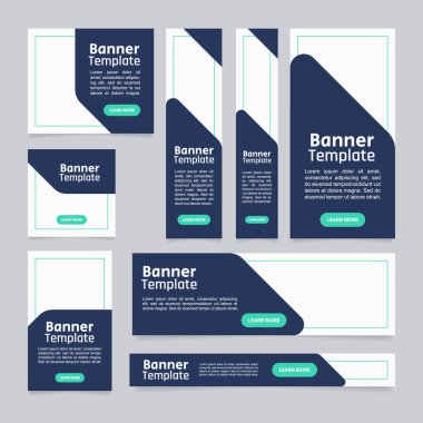 University educational program web banner design template. Vector flyer with text space. Advertising placard with customized copyspace. Printable poster for advertising. Arial font used