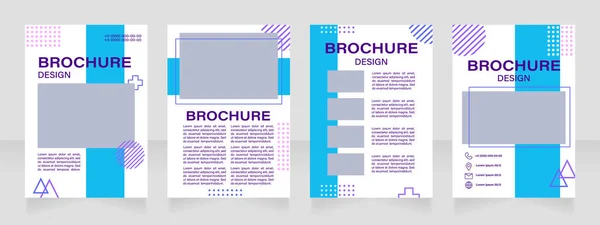 Animatie Videobewerking Cursus Blanco Brochure Layout Ontwerp Verticale Poster Template — Stockvector