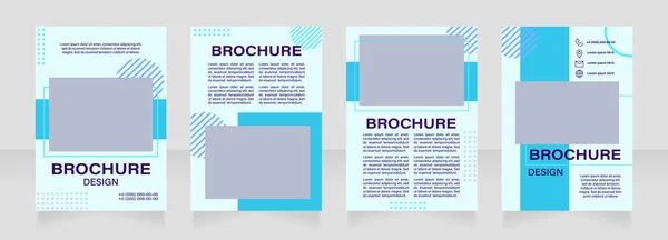 Design Layout Brochura Branco Conferência Marketing Visual Modelo Cartaz Vertical — Vetor de Stock