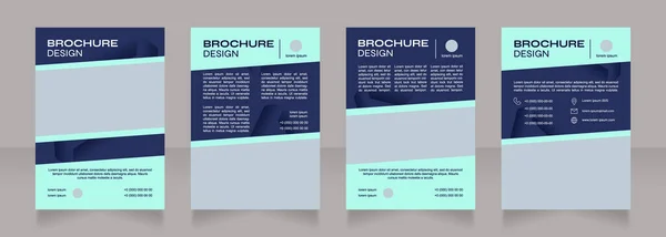 Marketing Biotechnologie Industrie Blanco Brochure Ontwerp Sjabloon Set Met Kopieerruimte — Stockvector
