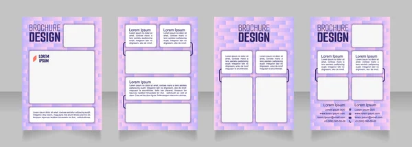 Nagelstudio Service Blanko Broschüre Design Vorlagenset Mit Kopierraum Für Text — Stockvektor