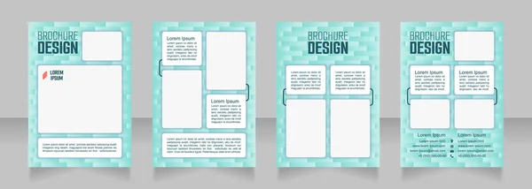 Voedingssupplement Blanco Brochure Ontwerp Sjabloon Set Met Kopieerruimte Voor Tekst — Stockvector