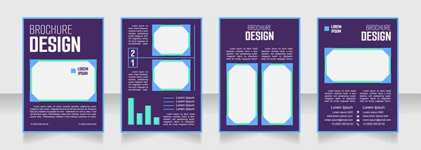 Hushållsapparater Tom Broschyr Design Mall Set Med Kopieringsutrymme För Text — Stock vektor