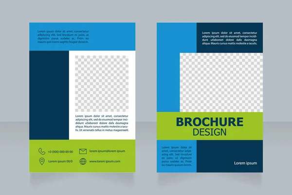 Farmer Goods Store Contact Info Blank Brochure Design Template Set — Διανυσματικό Αρχείο