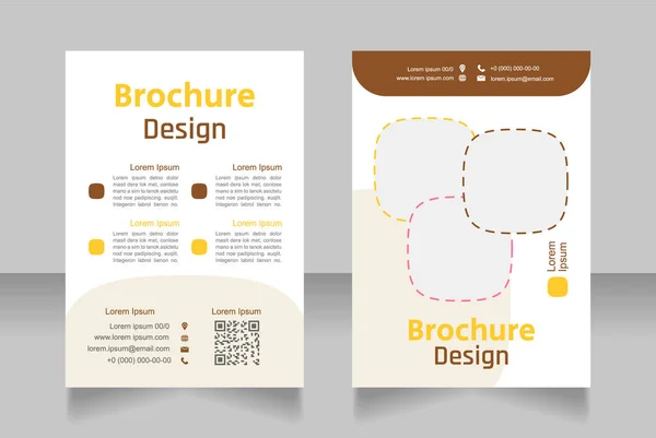 Real Estate Info Brochure Design Template Set Copy Space Text — Image vectorielle