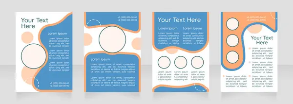 Promover Design Layout Brochura Branco Educação Criar Oportunidades Modelo Cartaz — Vetor de Stock