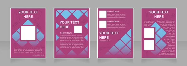 Product Advertisement Blank Brochure Layout Design Brand Identity Vertical Poster — Stock Vector