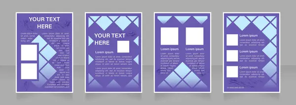 Werbebroschüren Layout Design Markenbekanntheit Vertikale Plakatvorlage Mit Leerem Kopierraum Für — Stockvektor