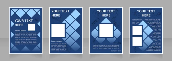 Corporate Blanko Broschüre Layout Design Informationen Über Unternehmen Vertikale Plakatvorlage — Stockvektor