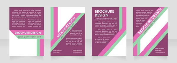 Food Business Marketing Blanco Brochure Lay Out Ontwerp Verkoopbevordering Verticale — Stockvector
