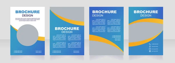 Terapia Trattamento Bianco Brochure Design Sanita Set Modelli Con Spazio — Vettoriale Stock