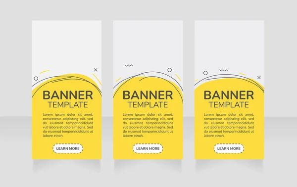 Retail Campaign Vertical Web Banner Design Template Vector Flyer Text — Stock Vector