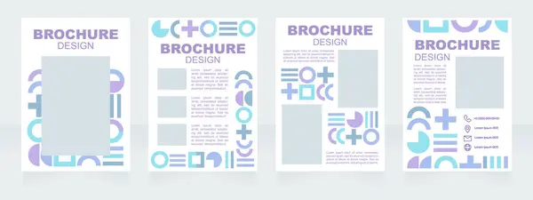 Konst Och Kulturfestival Tom Broschyr Layout Design Vertikal Affischmall Med — Stock vektor