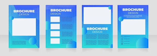 Visuele Effecten Kunstenaar Cursus Blanco Brochure Lay Out Ontwerp Verticale — Stockvector
