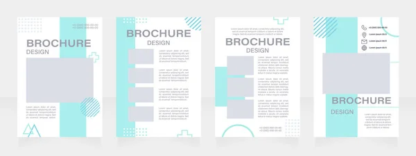 Tutoriel Sur Graphisme Mouvement Design Brochure Vierge Modèle Affiche Vertical — Image vectorielle