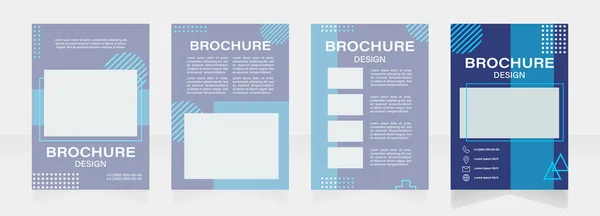 Grafische Kunst Industrie Conferentie Blanco Brochure Lay Out Ontwerp Verticale — Stockvector