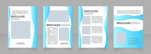 Gesundheitswesen Blanko Broschüre Design Vorlagenset Mit Kopierraum Für Text Sammlung — Stockvektor
