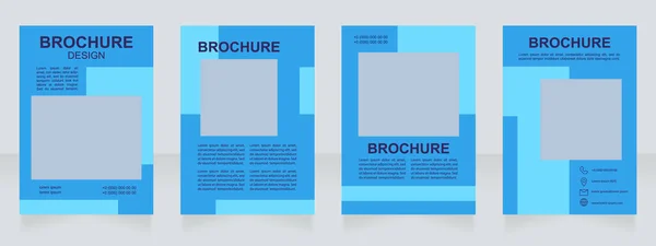 Kunstgeschichte Online Vorlesung Promo Blanke Broschüre Design Vorlagenset Mit Kopierraum — Stockvektor
